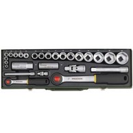 PROXXON Ključevi nastavci u setu, 1/4" + 1/2", 27-dijelni